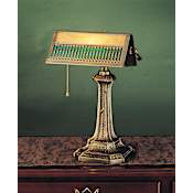 Meyda Tiffany Desk Lamp from the Gothic Treasures Collection Tiffany Glass