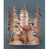 Meyda Tiffany Moose 11" Wide Single Light Wall Washer Antique Copper
