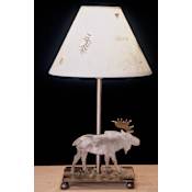 Meyda Tiffany Lodge Style Accent Table Lamp from the Moose Collection Antique Copper