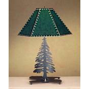 Meyda Tiffany Lodge Table Lamp from the Pine Tree Collection Hunter Green