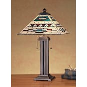 Meyda Tiffany Southwest Tiffany Two Light Table Lamp Tiffany Glass