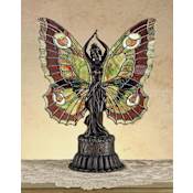 Meyda Tiffany Butterfly Wing Fairy Tiffany Two Light Specialty Accent Table Lamp Tiffany Glass