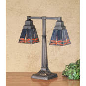 Meyda Tiffany Vintage Stained Glass / Tiffany Table Lamp from the Prairie Dragonfly Collection Tiffany Glass