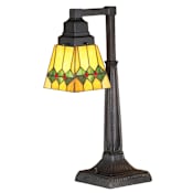 Meyda Tiffany Stained Glass / Tiffany Accent Desk Lamp from the Martini Mission Collection Tiffany Glass
