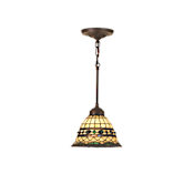 Meyda Tiffany Tiffany Single Light Down Lighting Mini Pendant Tiffany Glass