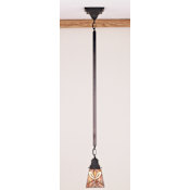 Meyda Tiffany Stained Glass / Tiffany Mini Pendant from the Glasgow Bungalow Collection Tiffany Glass