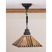 Meyda Tiffany Single Light 13" Wide Pendant with Handmade Shade Tiffany Glass