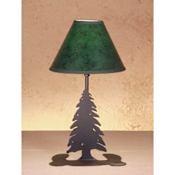 Meyda Tiffany Lodge Style Accent Table Lamp from the Pine Tree Collection Hunter Green