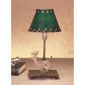 Meyda Tiffany Deer Accent Table Lamp from the Elks Club Collection Antique Copper