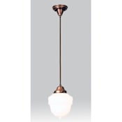 Meyda Tiffany Single Light 7-1/2" Wide Mini Pendant with Handmade Shade Burnished Copper
