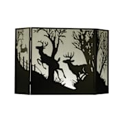 Meyda Tiffany Mesh Screen Fire screen from the Deer Collection Black Mesh