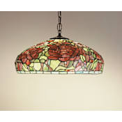 Meyda Tiffany Single Light 17" Wide Pendant with Handmade Shade Tiffany Glass