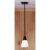 Meyda Tiffany Single Light 5" Wide Mini Pendant with Handmade Shade N/A