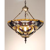 Meyda Tiffany 3 Light 20" Wide Pendant with Handmade Shade Tiffany Glass