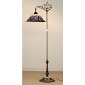 Meyda Tiffany Stained Glass / Tiffany Floor Lamp from the Peacock Feather Collection Tiffany Glass