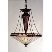 Meyda Tiffany 3 Light 22" Wide Pendant with Handmade Shade Phoenician Copper