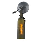Meyda Tiffany Wine Bottle 3" Wide ADA Compliant Single Light Wall Sconce Antique Bronze