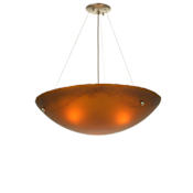Meyda Tiffany 3 Light 24" Wide Pendant with Handmade Shade Stainless Steel