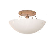 Meyda Tiffany Eight Light Down Lighting Flush Mount Ceiling Fixture from the Artesia Collection Vintage Copper