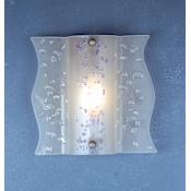 Meyda Tiffany Metro 12" Wide ADA Compliant Single Light Wall Washer Clear / Blue / Iridescent