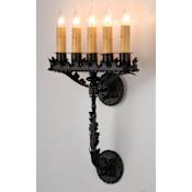 Meyda Tiffany 16" Wide 5 Light Wall Sconce Black