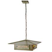 Meyda Tiffany Four Light Down Lighting Pendant from the Moss Creek Collection Tarnished Copper