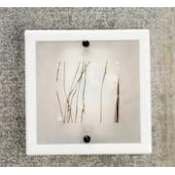Meyda Tiffany Metro 12" Wide ADA Compliant Single Light Wall Washer White Border / Black White Streamers