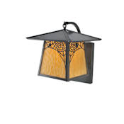 Meyda Tiffany Single Light Down Lighting Outdoor Wall Sconce from the Stillwater Collection Timeless Bronze