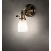 Meyda Tiffany Revival 10" Tall Wall Sconce Antique Brass