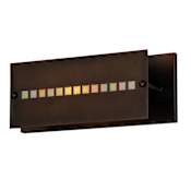 Meyda Tiffany Moss Creek Single Light 16" Wide Bathroom Sconce with White Glass Shade - ADA Compliant Mahogany Bronze
