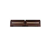 Meyda Tiffany Moss Creek 2 Light 30" Wide Bathroom Vanity Light with White Glass Shade - ADA Compliant Mahogany Bronze