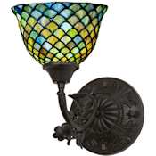 Meyda Tiffany Tiffany 11" Tall Wall Sconce Mahogany Bronze