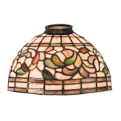 Meyda Tiffany Tiffany Turning Leaf 5" Tall Lamp Shade Craftsman Brown