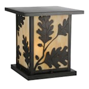 Meyda Tiffany Hyde Park 15" Tall Pier Mount Post Light Craftsman Brown