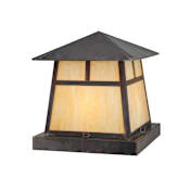 Meyda Tiffany 16" Square Stillwater T Mission Pier Mount Beige Vintage
