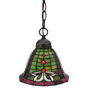 Meyda Tiffany Dublin 8" Wide Mini Pendant Mahogany Bronze