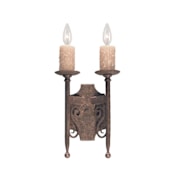 Meyda Tiffany Toscano 2 Light 15" Tall Wall Sconce Pompeii Gold