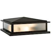 Meyda Tiffany Seneca 4 Light 7" Tall Pier Mount Post Light Craftsman Brown