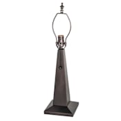 Meyda Tiffany Obelisk Mission 14" Tall Lamp Base N/A