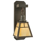 Meyda Tiffany 4.75" W "T" Mission Hanging Wall Sconce Beige Craftsman