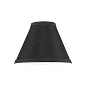 Meyda Tiffany 7" W X 5" H Faille Black Replacement Shade Black Faille