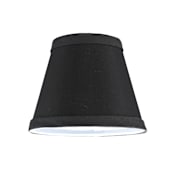 Meyda Tiffany 5.25" W X 4" H Faille Black Replacement Shade Black Faille