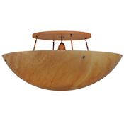 Meyda Tiffany 48" W Artesia Semi-Flushmount Ceiling Fixture Natural Horn / Inside Earth