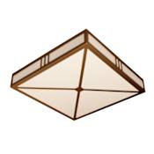 Meyda Tiffany Whitewing 4 Light 36" Wide Flush Mount Square Ceiling Fixture - Coffee Cinnamon Finish Coffee Cinnamon