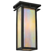 Meyda Tiffany 6" W Portico Mission Wall Sconce Black