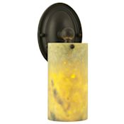 Meyda Tiffany 4" W Cilindro Jadestone Wall Sconce Light Green
