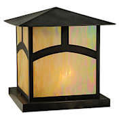 Meyda Tiffany 24" Square Seneca Hill Top Pier Mount Outdoor Light Fixture Custom