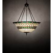 Meyda Tiffany Tiffany Roman 3 Light 24" Wide Pendant Mahogany Bronze