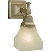 Meyda Tiffany Bungalow 10" Tall Wall Sconce Brushed Nickel