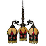 Meyda Tiffany 20" W Isabella 3 Arm Chandelier Custom